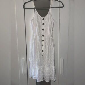 white cotton summer sundress